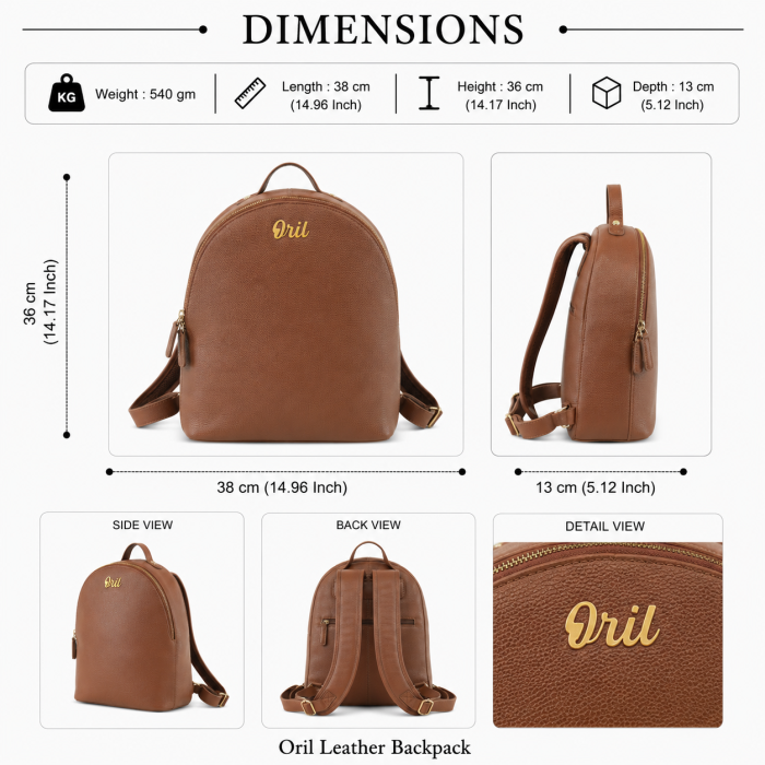 ORIL OSLO MINI BACKPACK BAG - Image 5