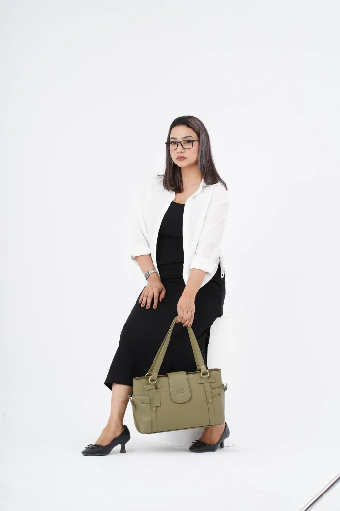 ORIL PRAGUE STRUCTURED SATCHEL BAG - Image 3