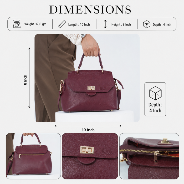 Oril Florence Shoulder Satchel Bag - Image 4
