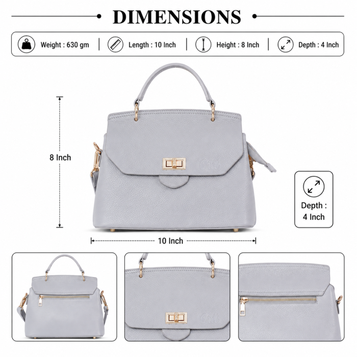 Oril Florence Shoulder Satchel Bag - Image 7