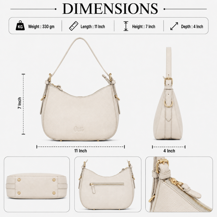 Oril Monaco Slouch Shoulder Bag - Image 10