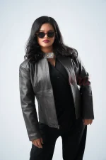 Oril Monarch Leather Blazer - Image 2