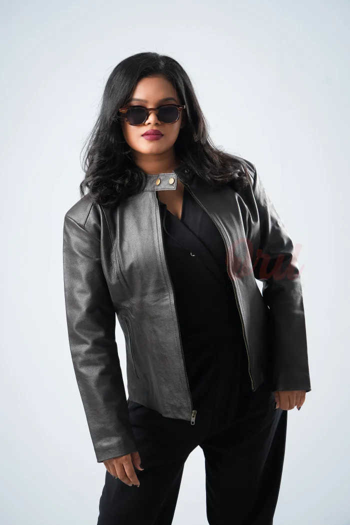 Oril Monarch Leather Blazer - Image 2