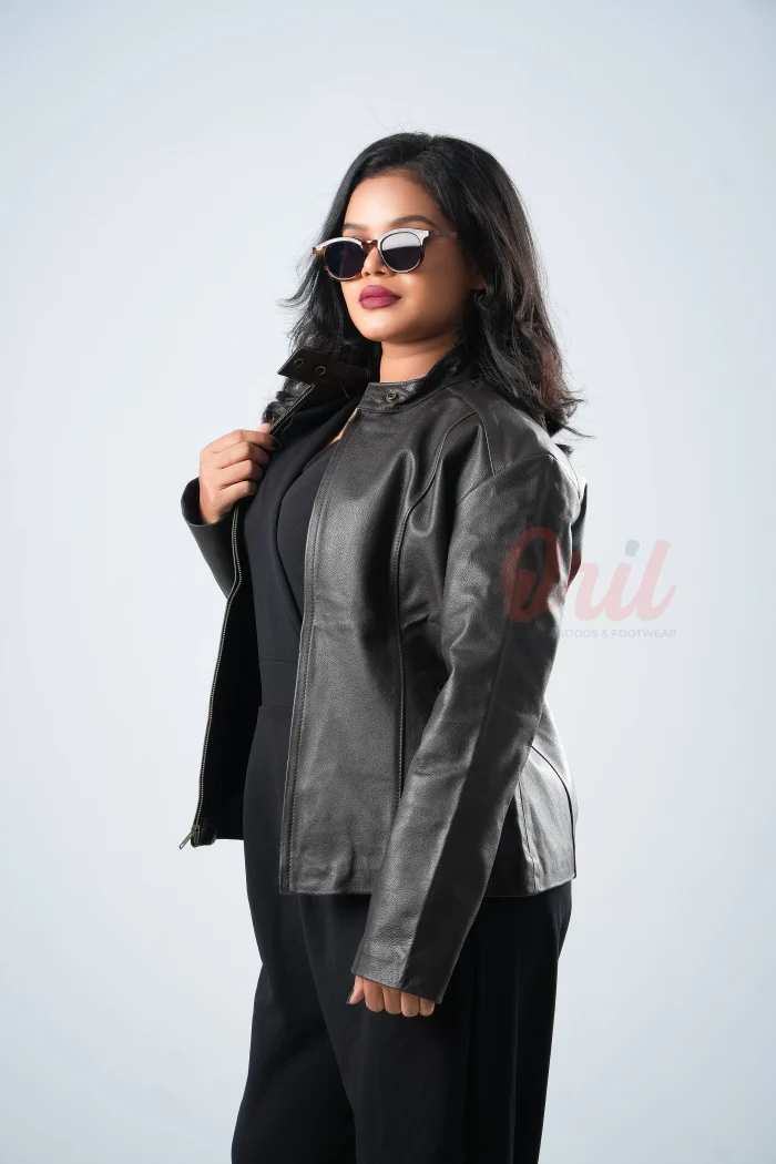 Oril Monarch Leather Blazer - Image 3