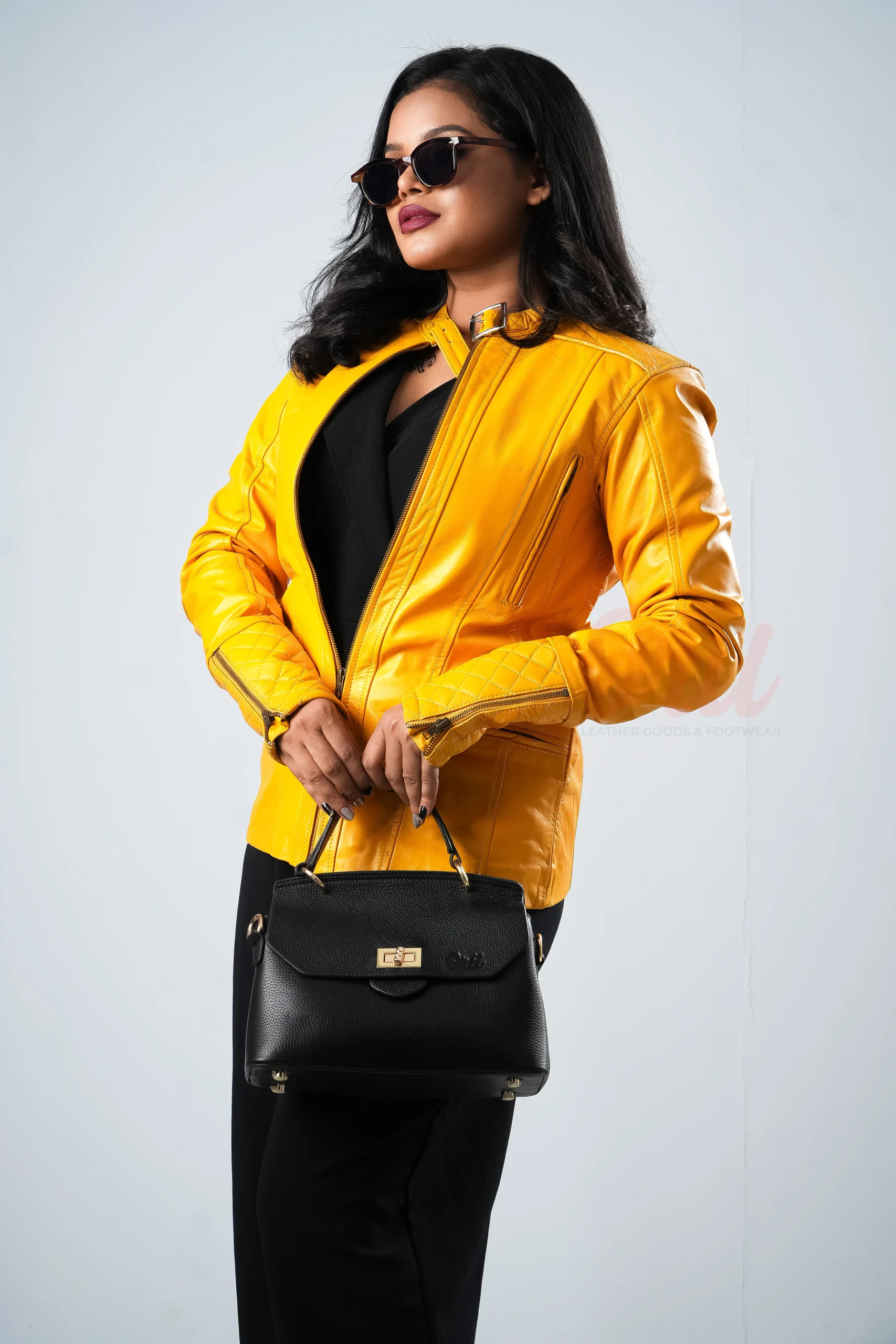 DSC09628 Oril Mustard Biker Jacket - Image 1