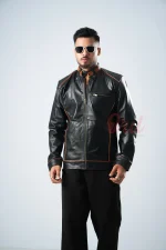 Oril Apex Contrast Moto Jacket - Image 4
