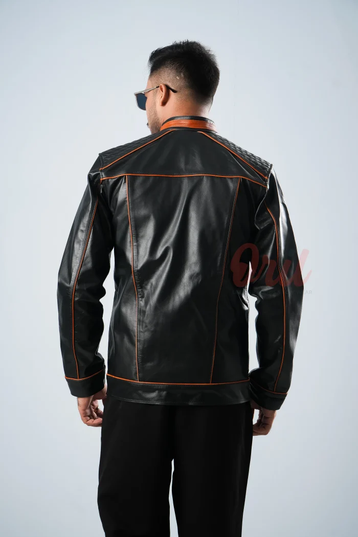 Oril Apex Contrast Moto Jacket - Image 3