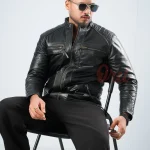Oril Sovereign Quilted Biker Jacket
