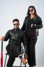 Oril Sovereign Quilted Biker Jacket - Image 4