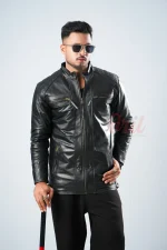 Oril Sovereign Quilted Biker Jacket - Image 2