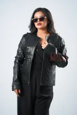 Oril Onyx Collarless Jacket - Image 4