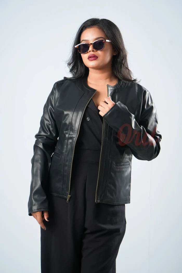 Oril Onyx Collarless Jacket - Image 4