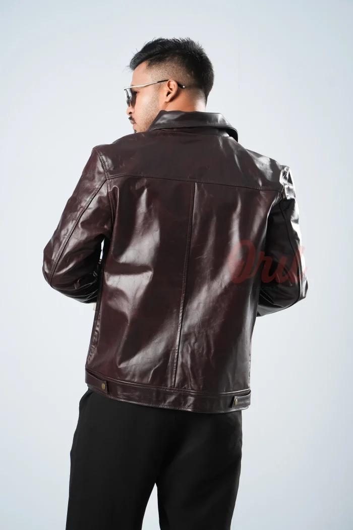 Oril Espresso Aviator Jacket - Image 2