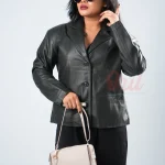 Oril Monarch Leather Blazer