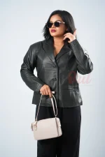 Oril Monarch Leather Blazer