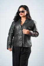 Oril Monarch Leather Blazer - Image 4