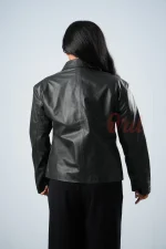 Oril Monarch Leather Blazer - Image 3